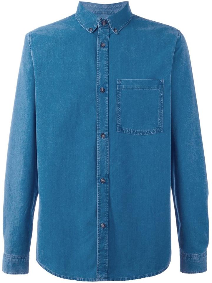 A.p.c. Denim Button Down Shirt