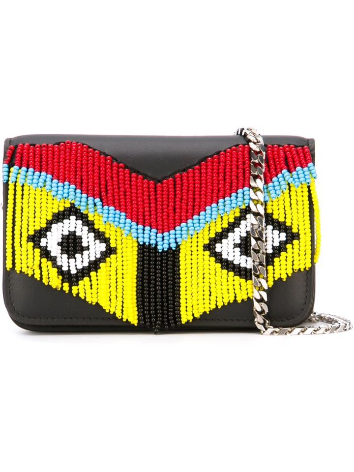 Les Petits Joueurs Beaded 'janis' Clutch - Black