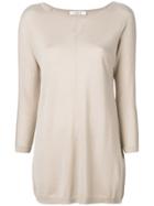 Max Mara Long Keyhole Detail Jumper - Nude & Neutrals