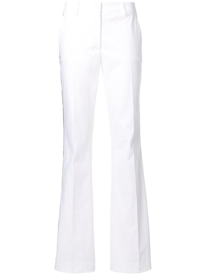 P.a.r.o.s.h. Contrasting Stripe Side Panel Trousers - White