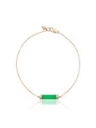 Loren Stuart 14k Yellow Gold Baril Jade Bracelet - Green