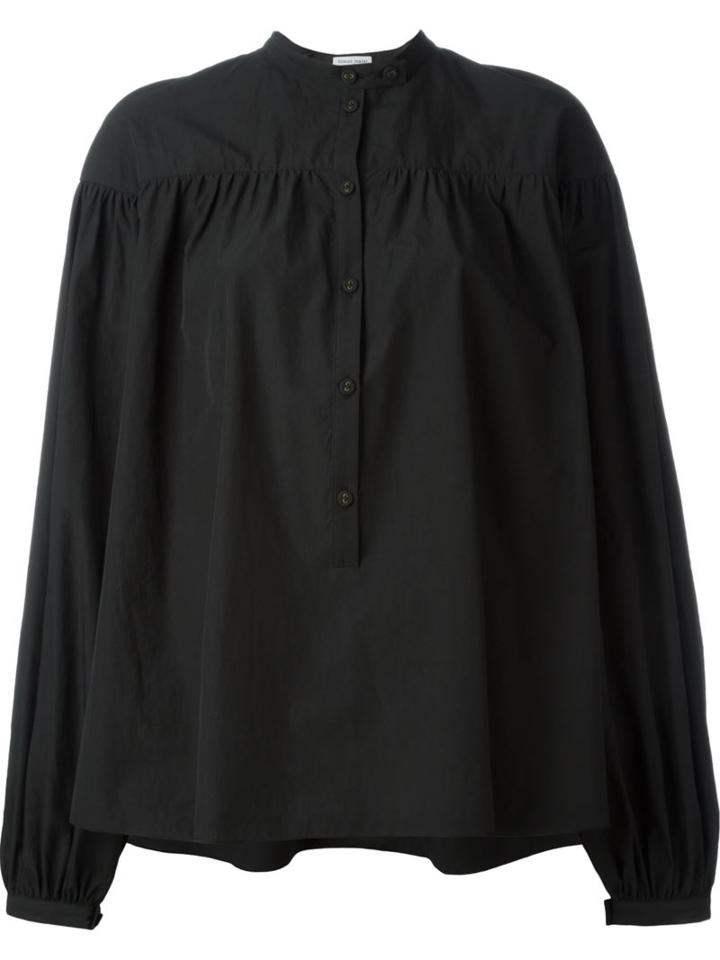 Tomas Maier Oversized Shirt, Women's, Size: 4, Black, Cotton