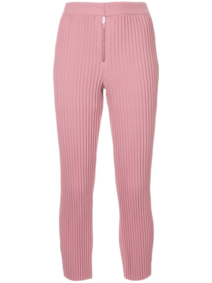 Irene Pleated Trousers - Pink & Purple