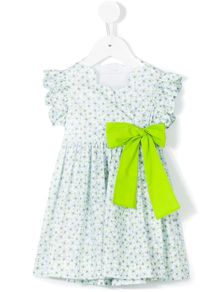 Il Gufo - Floral Print Dress - Kids - Cotton/spandex/elastane - 36 Mth, White