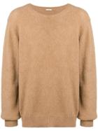 Massimo Alba Knit Hair Sweater - Nude & Neutrals