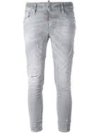 Dsquared2 'cool Girl' Cropped Jeans, Size: 40, Grey, Cotton/spandex/elastane/polyester