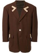 Yohji Yamamoto Pre-owned Appliqué-detail Blazer - Brown