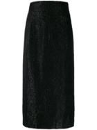 16arlington High Waist Lurex Skirt - Black