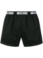 Moschino Mesh Fabric Shorts - Black