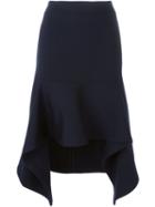 Marni Handkerchief Hem Skirt, Women's, Size: 40, Blue, Polyamide/wool