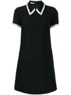Miu Miu Embellished Collar Dress - Black