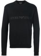 Emporio Armani - Logo Print Sweatshirt - Men - Cotton/polyester - M, Black, Cotton/polyester