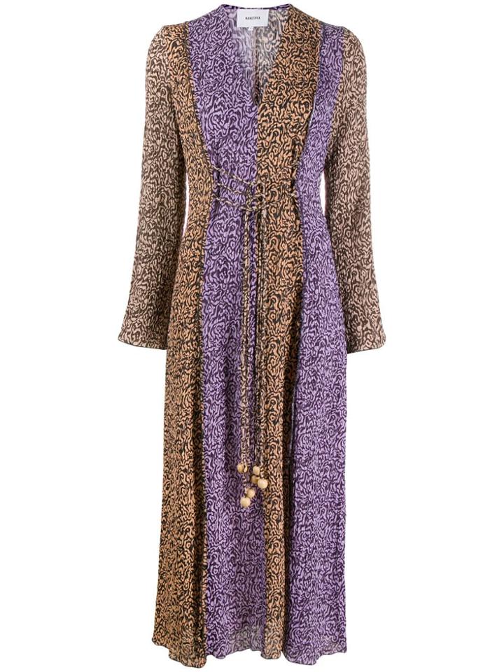 Nanushka Graphic Print Dress - Purple