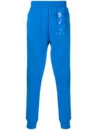 Moschino Tonal Printed Track Trousers - Blue