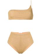 Oseree One-shoulder Bikini Set - Gold