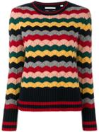 Chinti & Parker Colour-block Knitted Sweater - Blue