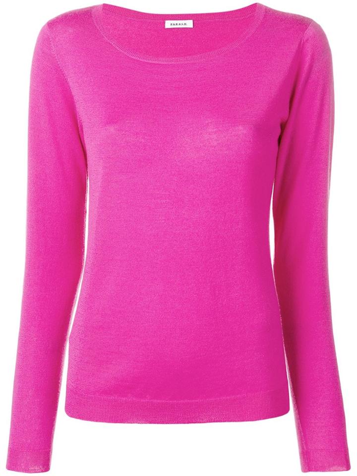 P.a.r.o.s.h. Slim-fit Cashmere Pullover - Pink