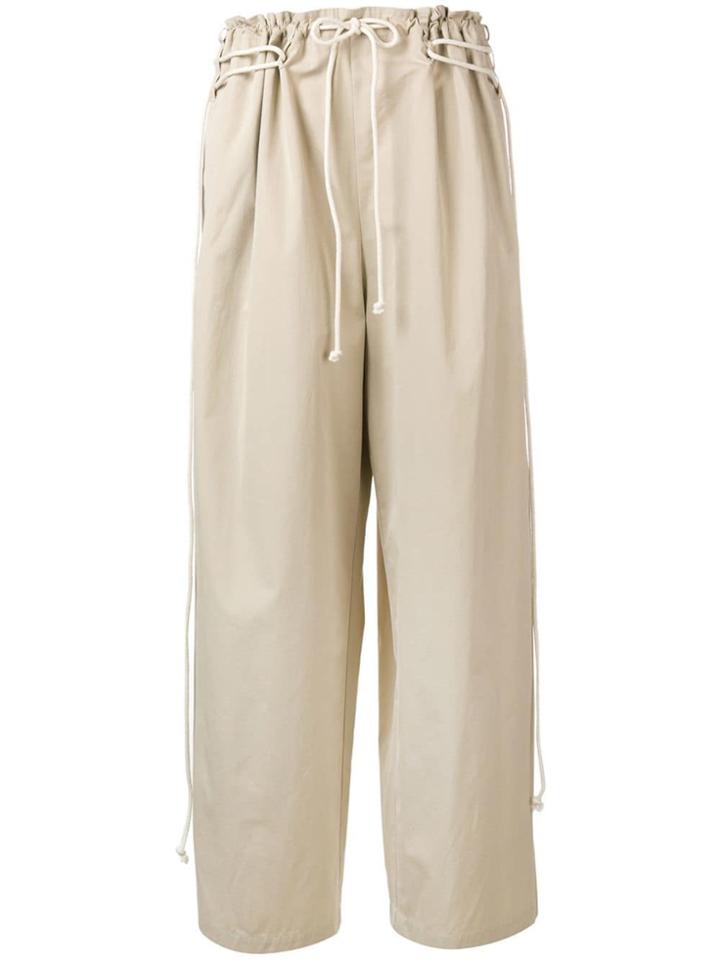 Ambush Wide-leg Flared Trousers - Neutrals