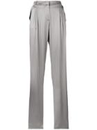 Giorgio Armani Front Pleat Trousers - Grey
