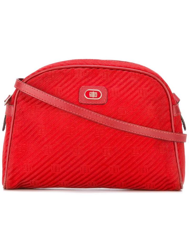 Emilio Pucci Pre-owned Logo Plaque Half Moon Bag - Red