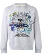 Kenzo Tiger X Flyer Sweatshirt, Men's, Size: Medium, Grey, Cotton