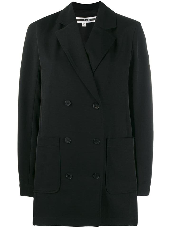 Mcq Alexander Mcqueen Double-breasted Blazer - Black