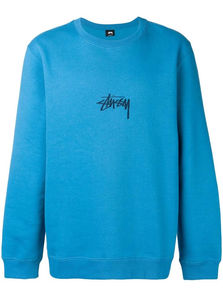 Stussy Classic Logo Sweatshirt - Blue
