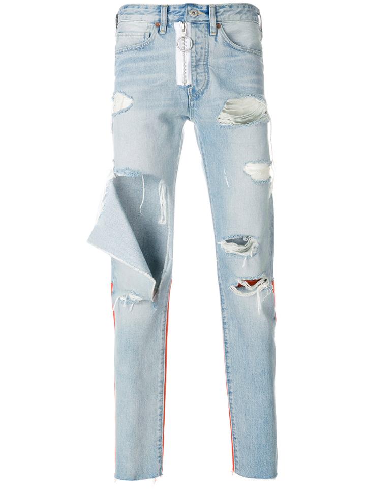 Off-white Off-white X Levi's Made & Crafted Slim Fit Jeans - Blue