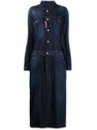 Dsquared2 Maxi Denim Dress - Blue