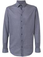 Giorgio Armani Fine Checked Shirt - Blue