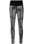 Philipp Plein Embellished Logo Leggings - Black
