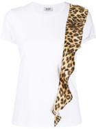 Liu Jo Leopard Panel T-shirt - White