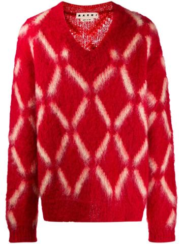Marni Kids Knitted Jumper - Red