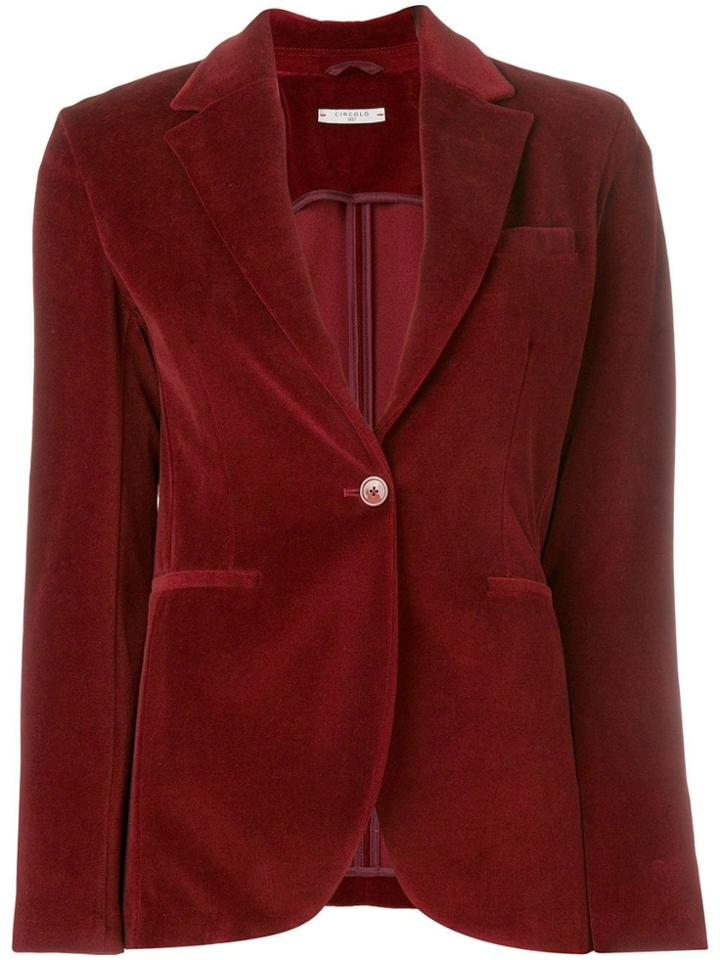 Circolo 1901 Classic Fitted Blazer - Red