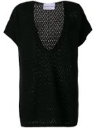 Giorgio Grati Deep V-neck Jumper - Black
