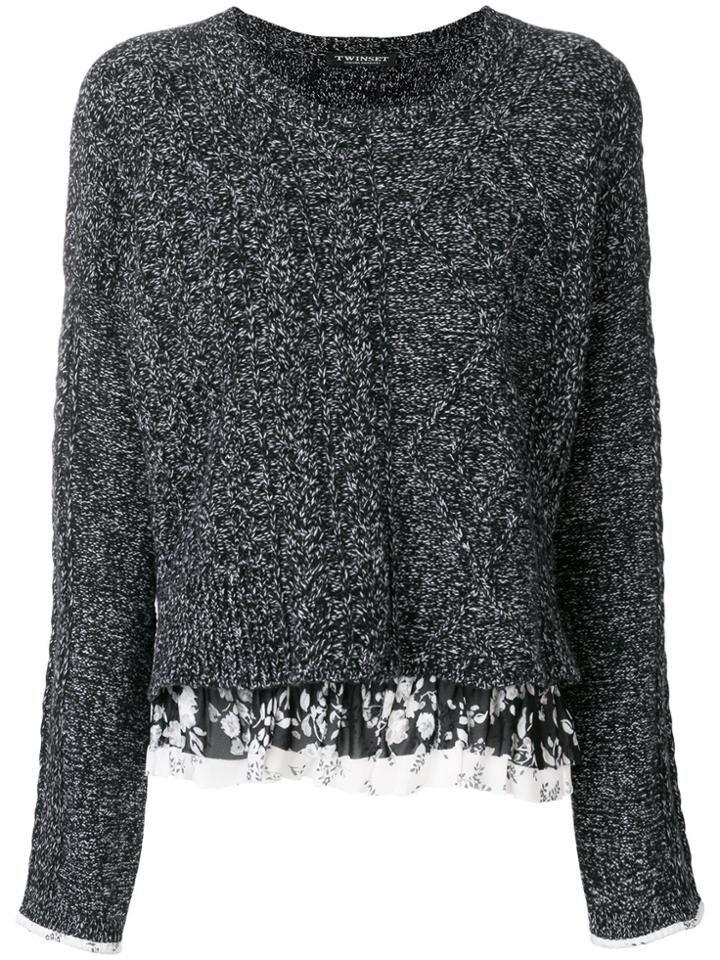 Twin-set Layered Jumper - Black