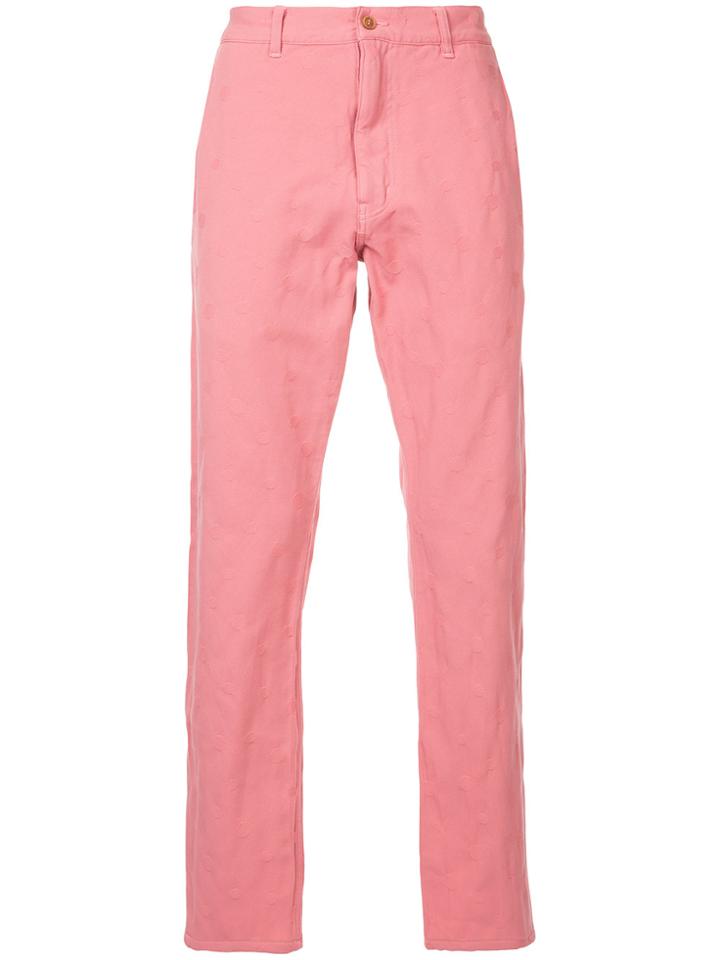 Comme Des Garçons Vintage Straight-leg Trousers - Pink & Purple