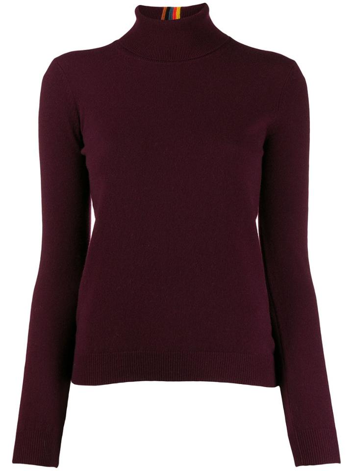 Paul Smith Funnel Neck Jumper - Red