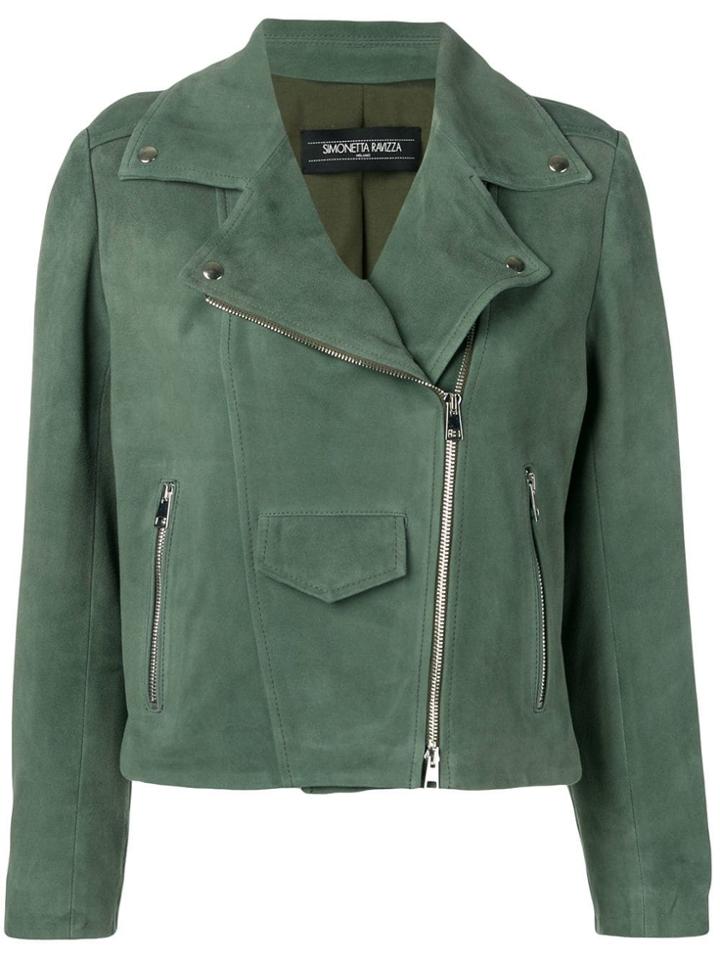 Simonetta Ravizza Papavero Biker Jacket - Green