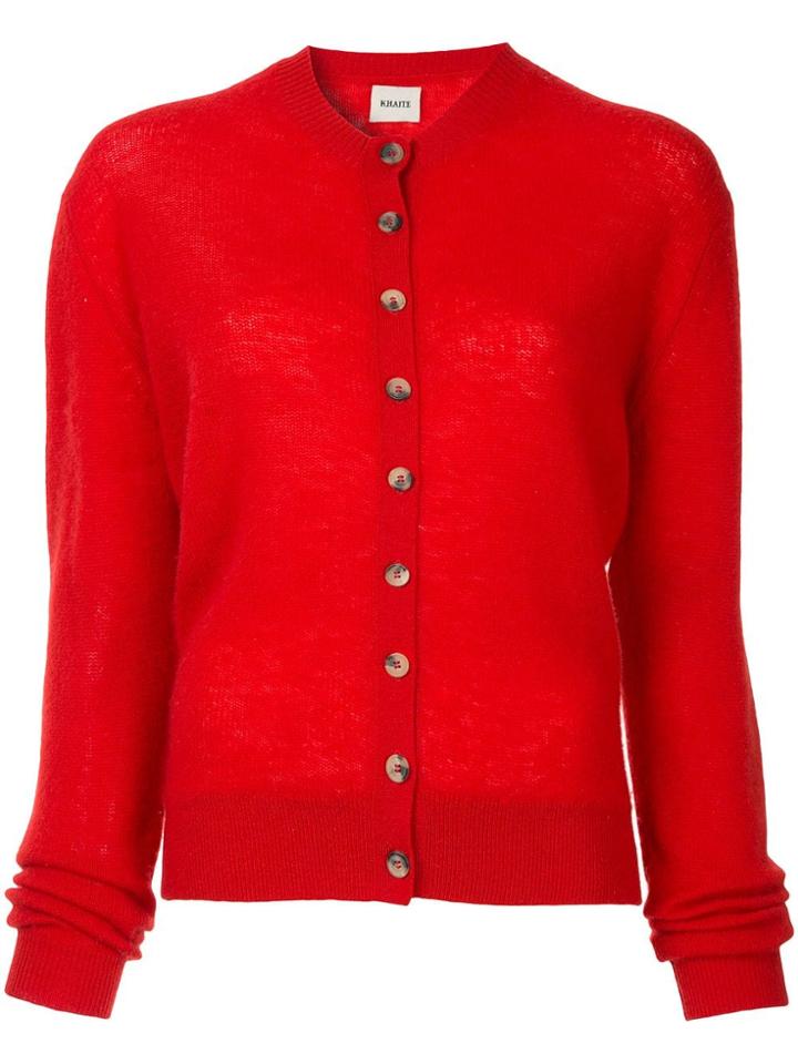 Khaite Rosanna Cardigan - Red