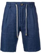 Eleventy Drawstring Waist Shorts - Blue