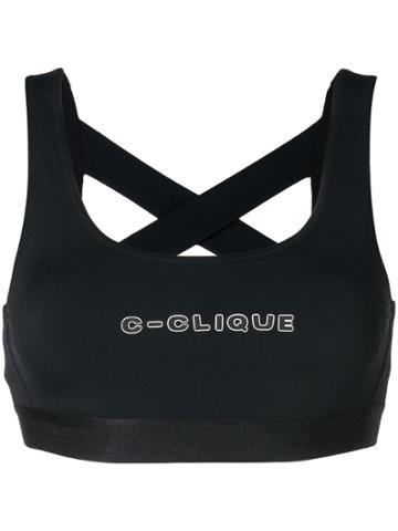 Pinko C-clique Bandage Crop Top - Black