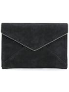 Rebecca Minkoff Envelope Zipper Trim Wallet - Black