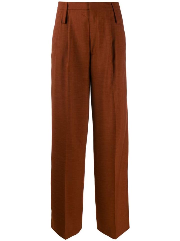 Erika Cavallini Wide-leg Trousers - Brown