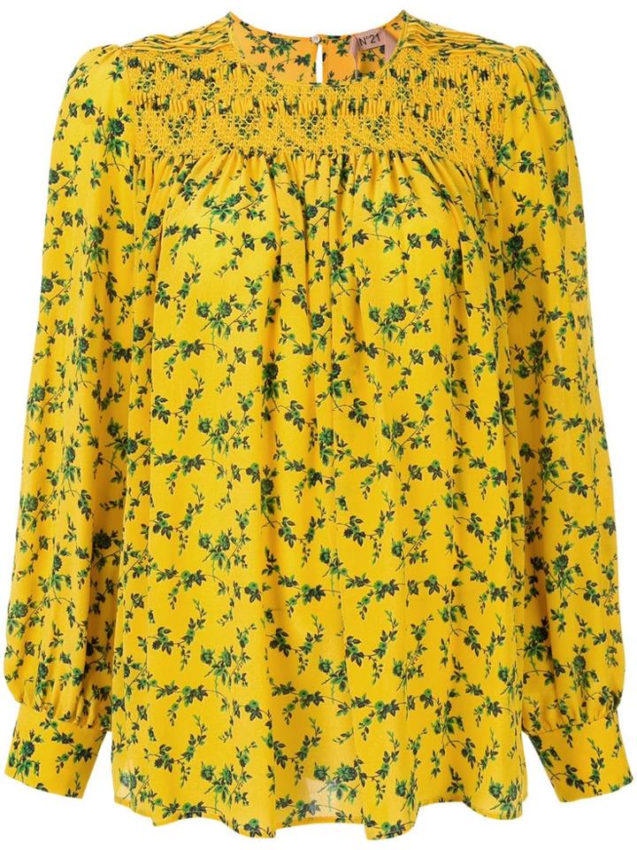 No21 Floral Printed Top - Yellow