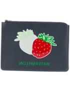 Acne Studios Malachite L Stickers Clutch - Blue
