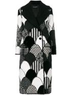 Dolce & Gabbana Patchwork Coat - Black