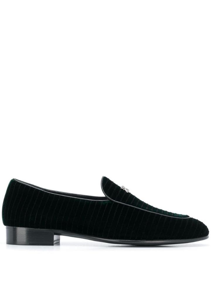 Giuseppe Zanotti Embellished Ronnie Loafers - Green