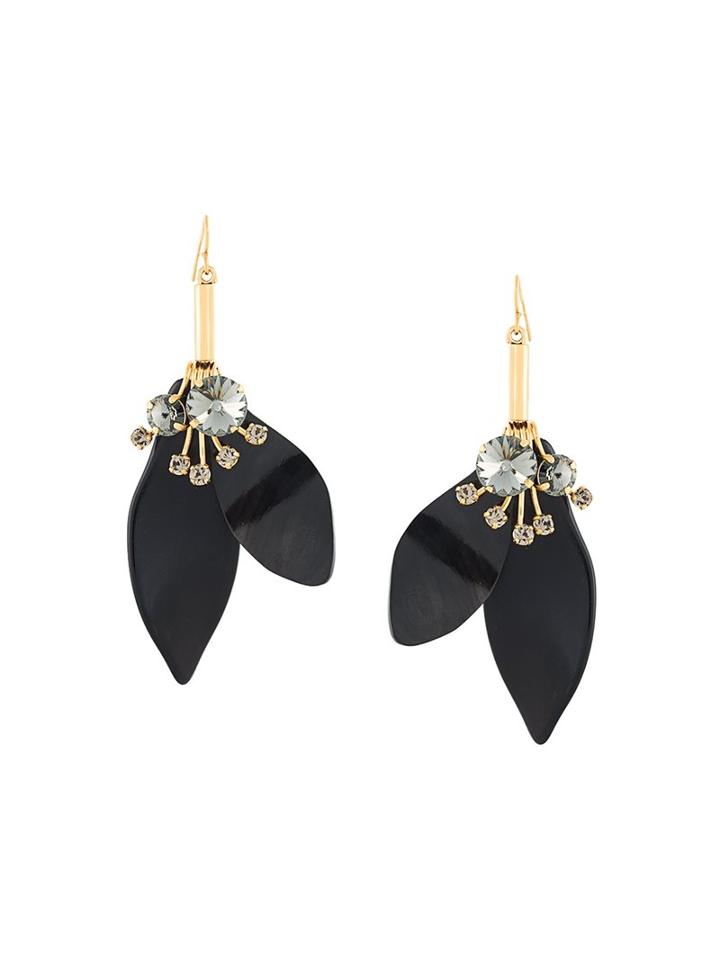 Marni Petal Earrings, Women's, Black