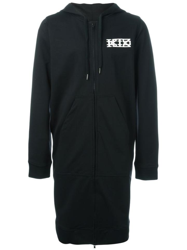 Ktz Long Zipped Hoodie, Adult Unisex, Size: S, Black, Cotton